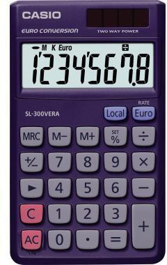CASIO Taschenrechner SL-300VERA Solar/Batterie dunkelblau