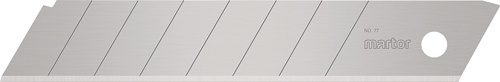 Abbrechklinge Nr.77 L109,6xB17,8xS0,5mm 7 Sollbruchstellen 10 St./Klarsichtverp.