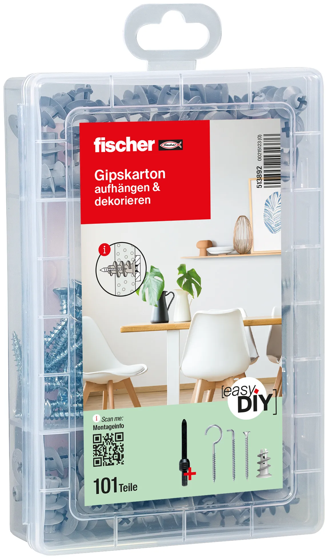 fischer EasyDIY Box Gipskarton (101 Teile)