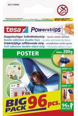 tesa Klebestücke Powerstrips Poster 58213-00000 14,5x42mm ws96 St./Pack