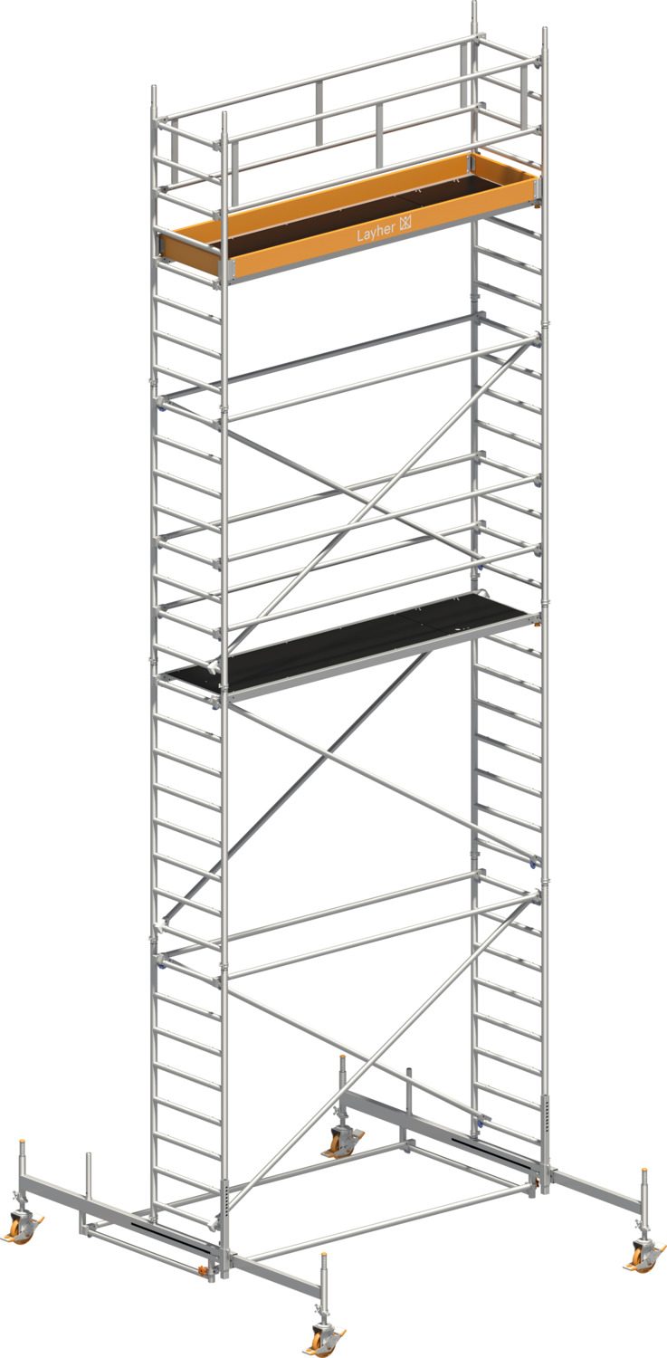 Layher Fahrgerüst Uni Standard Typ: 1107 | SH: 7,38 m / AH: 9,38 m