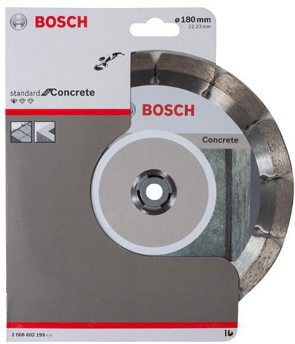 Bosch Diamanttrennscheibe Standard for Concrete D.180mm Bohrungs-D.22,23mm gesintert