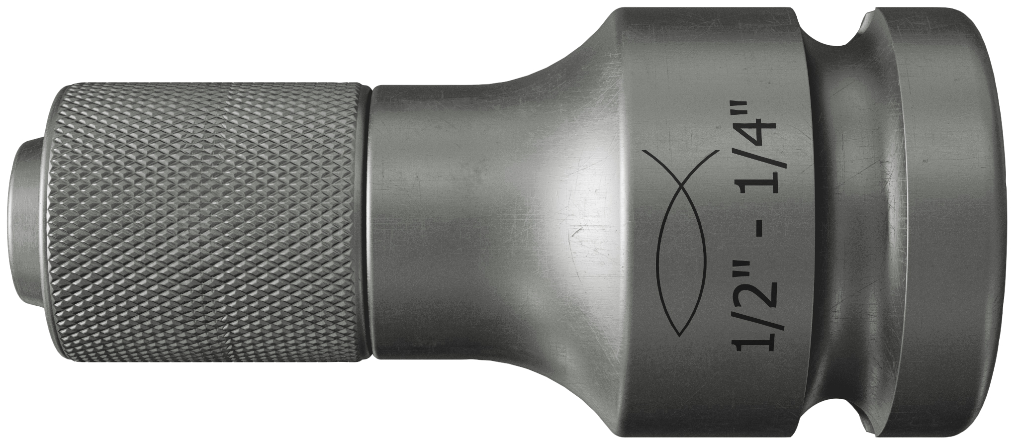 fischer Stecknuss Bitaufnahme mit Antrieb 1/2" und Aufnahme 1/4"