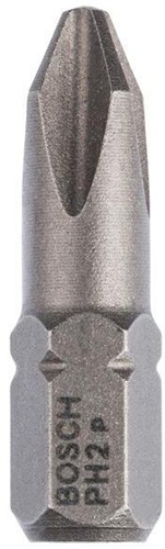 Bosch Schrauberbit Extra-Hart ISO1173 C6.3 PH 2 L.25mm 1/4Zoll-Außen-6kt 10St.