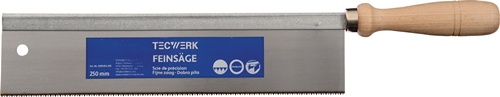 TECWERK Feinsäge Blatt-L250xB60mm feine Schnitte in HO a.Buche STA C75 ger.