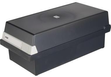 HAN Karteikasten 956-13 DIN A6 quer max. 1300Karten PS schwarz