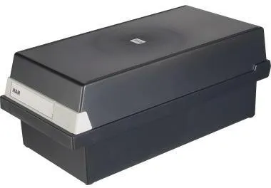 HAN Karteikasten 956-13 DIN A6 quer max. 1300Karten PS schwarz