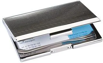 SIGEL Visitenkartenetui VZ130 max. 20Karten Metall silber
