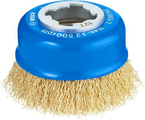 Bosch Topfbürste PRO Stainless Steel clean D.70mm Drahtst.0,3mm gewellt Ms. X-LOCK