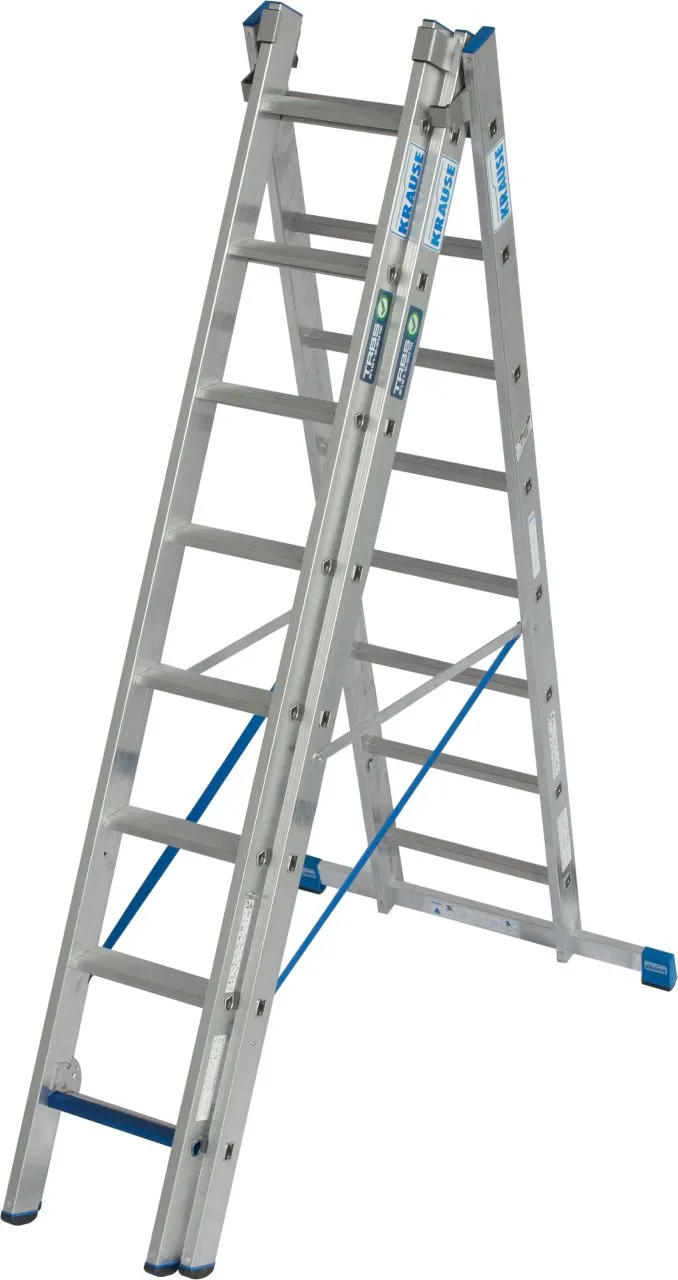 Krause STABILO VielzweckLeiter +S 3x8 Sprossen/Stufen