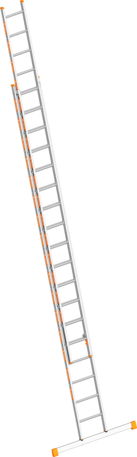Layher Schiebeleiter TOPIC 1035 2x18 Sprossen mit Traverse
