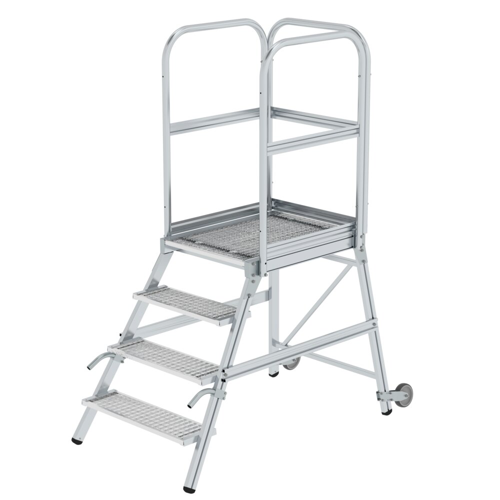 MUNK Podesttreppe mit Rollen und Griffen