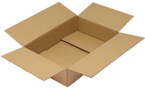 Faltkarton 2-wellig Maße 600x400x130mm Qualität 2.30BC braun TRANSPAK