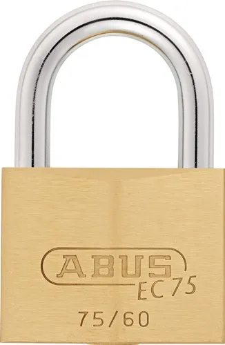 Zylindervorhangschloss 75/60 gl.-7561 Schlosskörper-B.60mm MS gl.ABUS