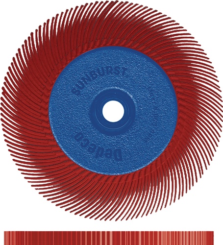 Radialbürste SUNBURST Ø152xB12,7x25,4mm 220 Alox/Korund TYROLIT