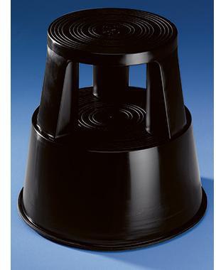 Soennecken Rollhocker 3619 mit 3 Gleitrollen Kunststoff schwarz