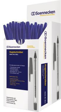 Soennecken Einwegkugelschreiber 3611 Nr.1 Kappe blau 50 St./Pack.
