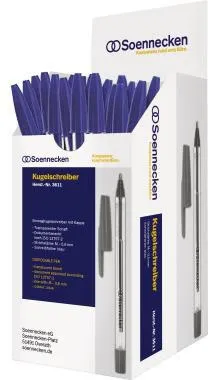 Soennecken Einwegkugelschreiber 3611 Nr.1 Kappe blau 50 St./Pack.