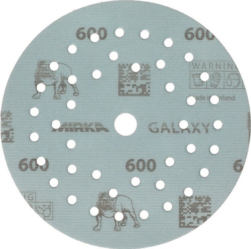 Haftschleifscheibe GALAXY Grip Multifit für Holz / Metall / Lack / Kunststoff Keramik/Korund Lochanzahl 72 MIRKA