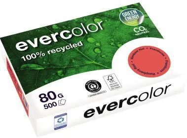 Clairefontaine Kopierpapier 40029C A4 80g RC himbeerrot 500Bl.