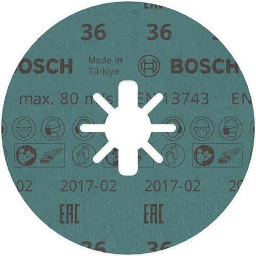 Bosch Fiberscheibe PRO R780 D.125mm Körnung 36 Sternloch X-LOCK