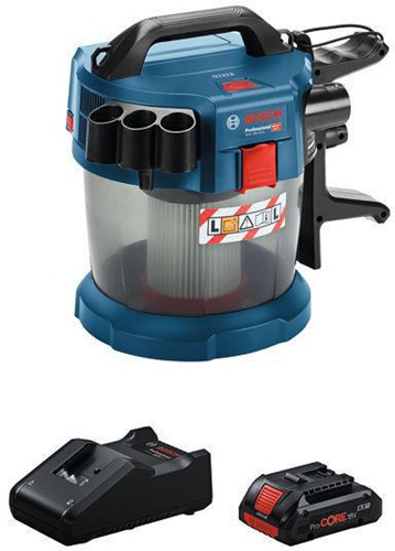 Bosch Akku-Staubsauger GAS 18V-10 L 1440 l/min 90mbar m.Akku 4Ah 