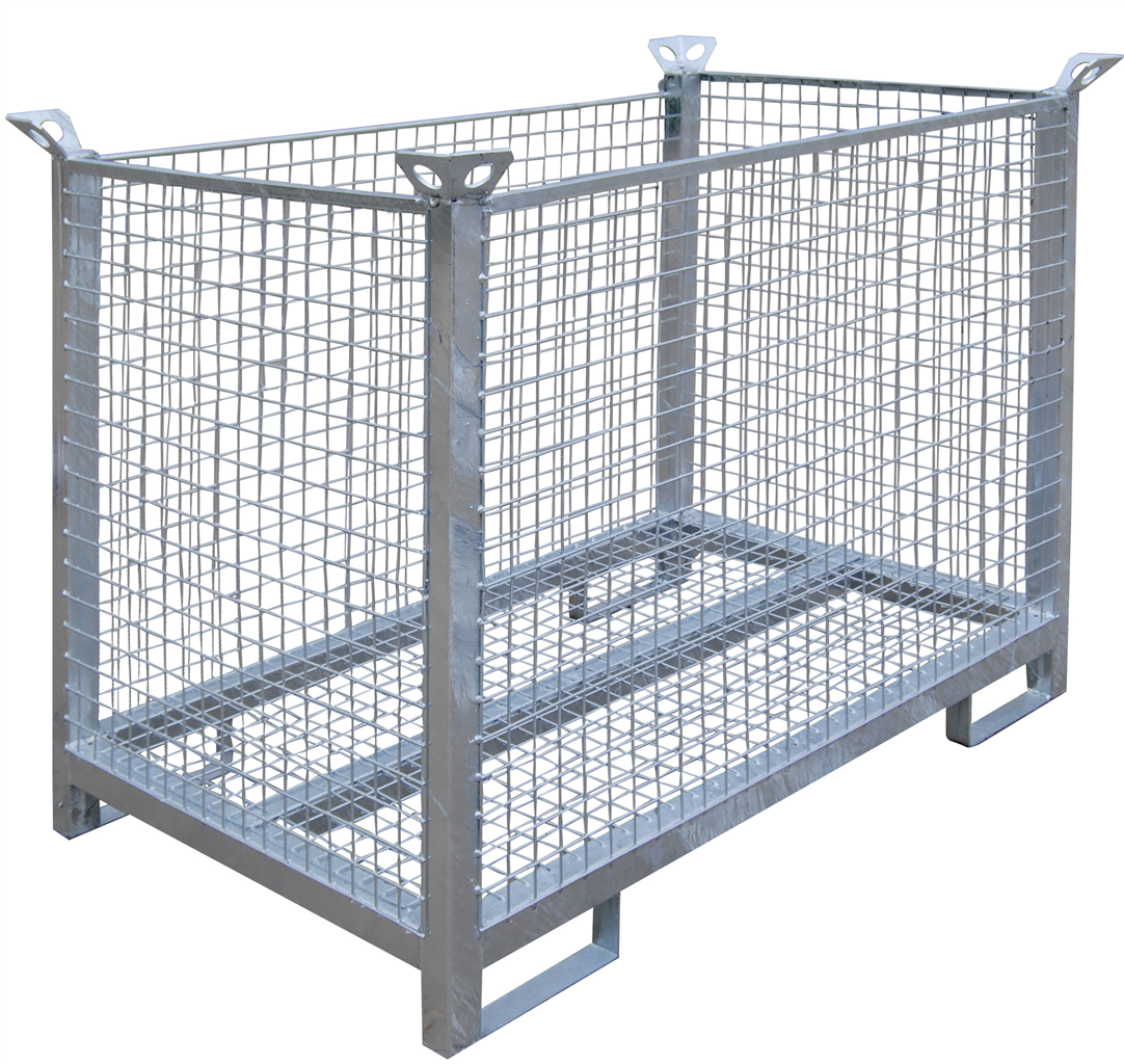SCHAKE Transportbox für 35 Fußplatten 1,43 m x 0,87 m x 0,94 m