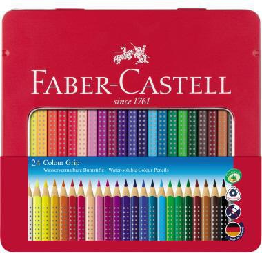 Faber-Castell Farbstift Colour GRIP 112423 3mm sortiert 24 St./Pack.