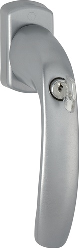 Fenstergriff NY 0810SVS/U10 Alu.F9/stahlfarbig 35mm abschl.HOPPE