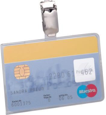 DURABLE Namensschild 811319 90x54mm PVC tr 25 St./Pack.