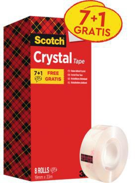 Scotch Klebeband Crystal 6-1933R8 Promotion 19mmx33m 8St.