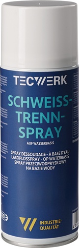 Schweißtrennspray auf Wasserbasis 400ml Spraydose TECWERK