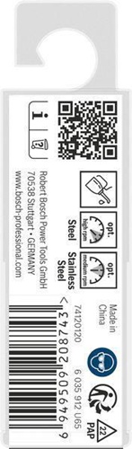 Bosch Metallbohrer PRO Stainless Steel Arbeits-L.39mm D.3,6mm L.70mm 10St.