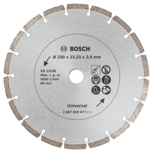 Bosch Diamanttrennscheibe D.230mm Bohrungs-D.22,23mm Schnitt-B.2,4mm 2er-Pack