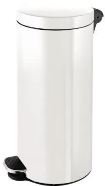 helit Tretabfalleimer H2404305 Silberionen 30l weiß