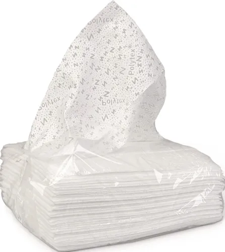 Tü.Polytex®light 1-lagig,m.Polytex-Präg.weiß L.ca.400 mmxB.ca.420mm 12x35St.=420