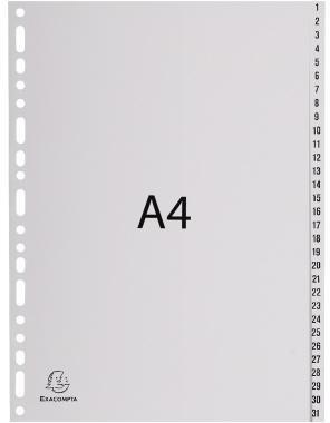 Exacompta Register 1931E A4 PP 1-31 grau