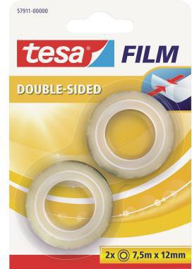 tesa Klebefilm 57911-00000 Doppelseitig 7,5mx12mm 2 St./Pack.