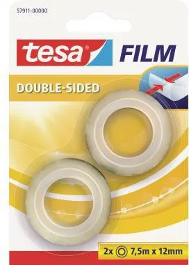 tesa Klebefilm 57911-00000 Doppelseitig 7,5mx12mm 2 St./Pack.