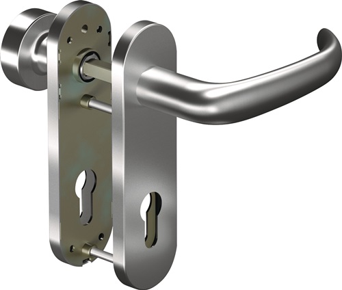 Feuerschutzgarnitur für Türstärke 38 - 63 mm PZ abgerundet OGRO