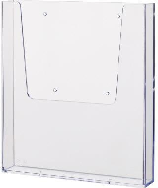helit Wandprospekthalter H2350202 A4 1Fach PS transparent