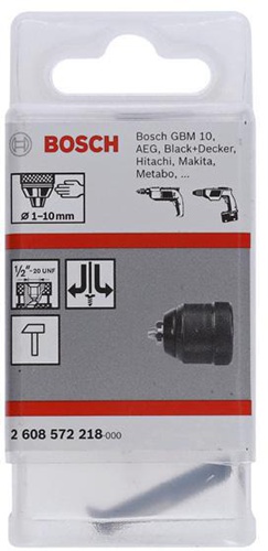 Bosch Schnellspannbohrfutter Spann-W.1-10mm Aufnahme 1/2- 20Zoll f.Rechts-Linkslauf