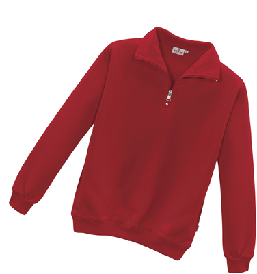 HAKRO Zip-Sweatshirt PREMIUM rot (451) HAKRO Zip-Sweatshirt PREMIUM rot (451)