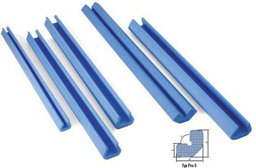 Schaumpolsterprofil Maße 2000x35x24mm Stärke 9mm blau UT 15 TRANSPAK
