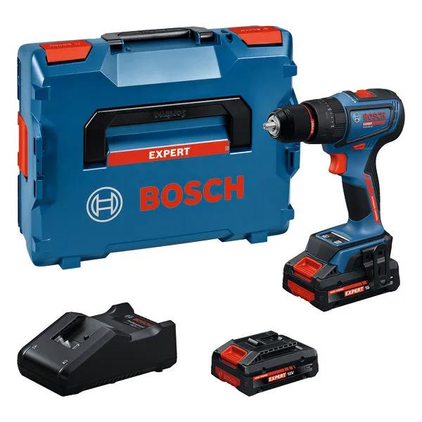 Bosch EXPERT Akku-Schlagbohrschrauber EXSB18V-90, 2 x EXBA18V-40, L-BOXX 136