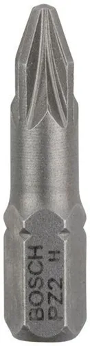 Bosch Schrauberbit Extra-Hart ISO1173 C6.3 PZ 2 L.25mm 1/4Zoll-Außen-6kt 10er Pack