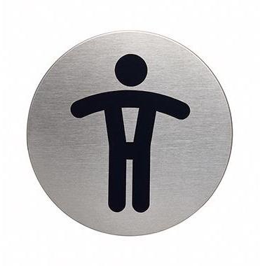 DURABLE Piktogramm PICTO 490523 WC Herren 83mm Aluminium