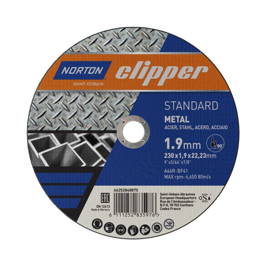 Norton Clipper STANDRAD Trenn- & Schruppscheibe METALL-INOX Typ 41