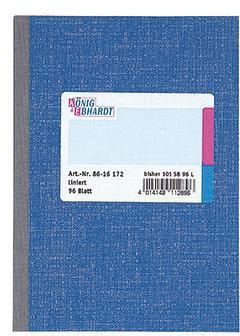 König & Ebhardt Kladde 8615172 DIN A5 liniert 96Blatt blau
