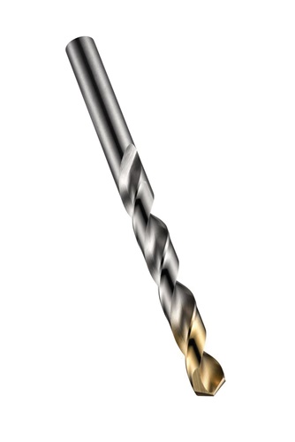 Spiralbohrer DIN 338 TypN A002 D.10.6mm HSS profilgeschl.Blank/TiN Zyl.schaft
